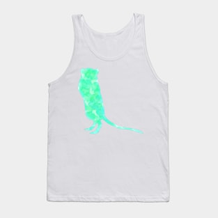 Cute green watercolour gerbil Tank Top